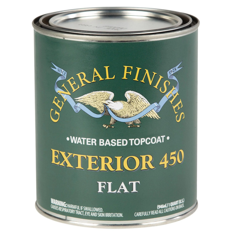 Exterior 450 Water Based Varnish - Sheen:Flat - Size:1 Quart